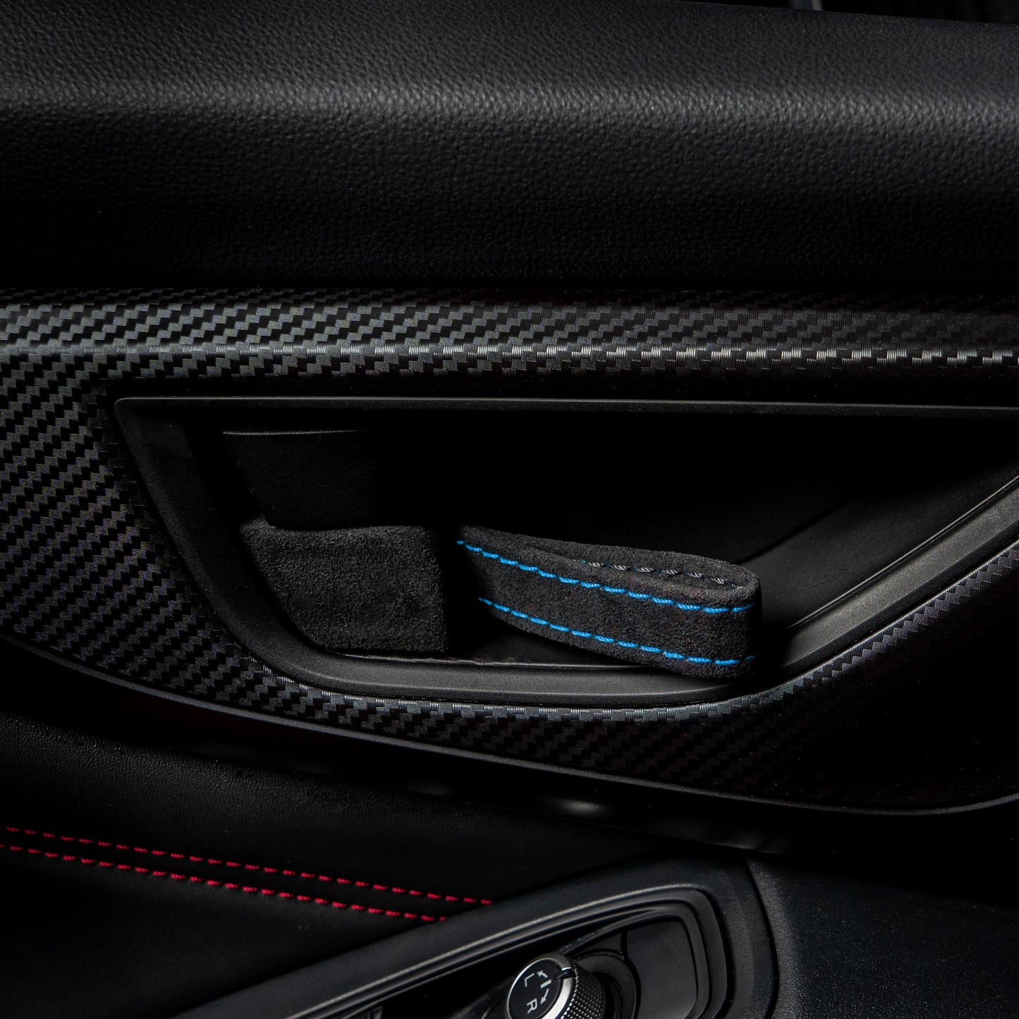 Billetworkz Alcantara Door Pull Strap Kit - Fits Subaru WRX/BRZ/GR86/Ascent (2022+), Crosstrek (2018+) & More - Graveyard Performance