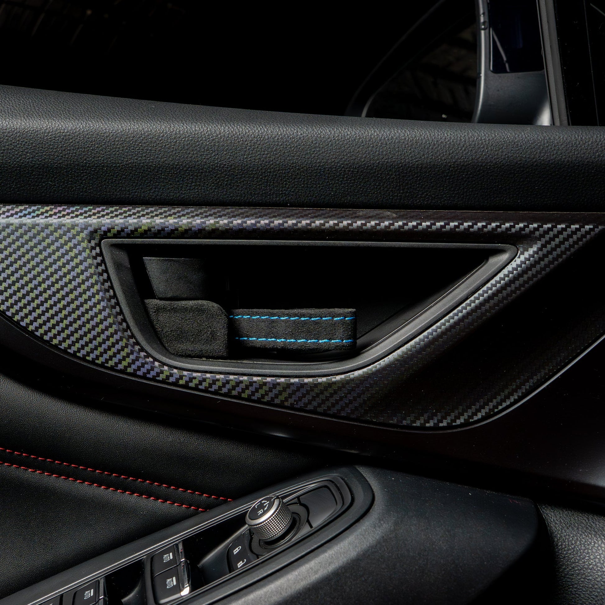 Billetworkz Alcantara Door Pull Strap Kit - Fits Subaru WRX/BRZ/GR86/Ascent (2022+), Crosstrek (2018+) & More - Graveyard Performance