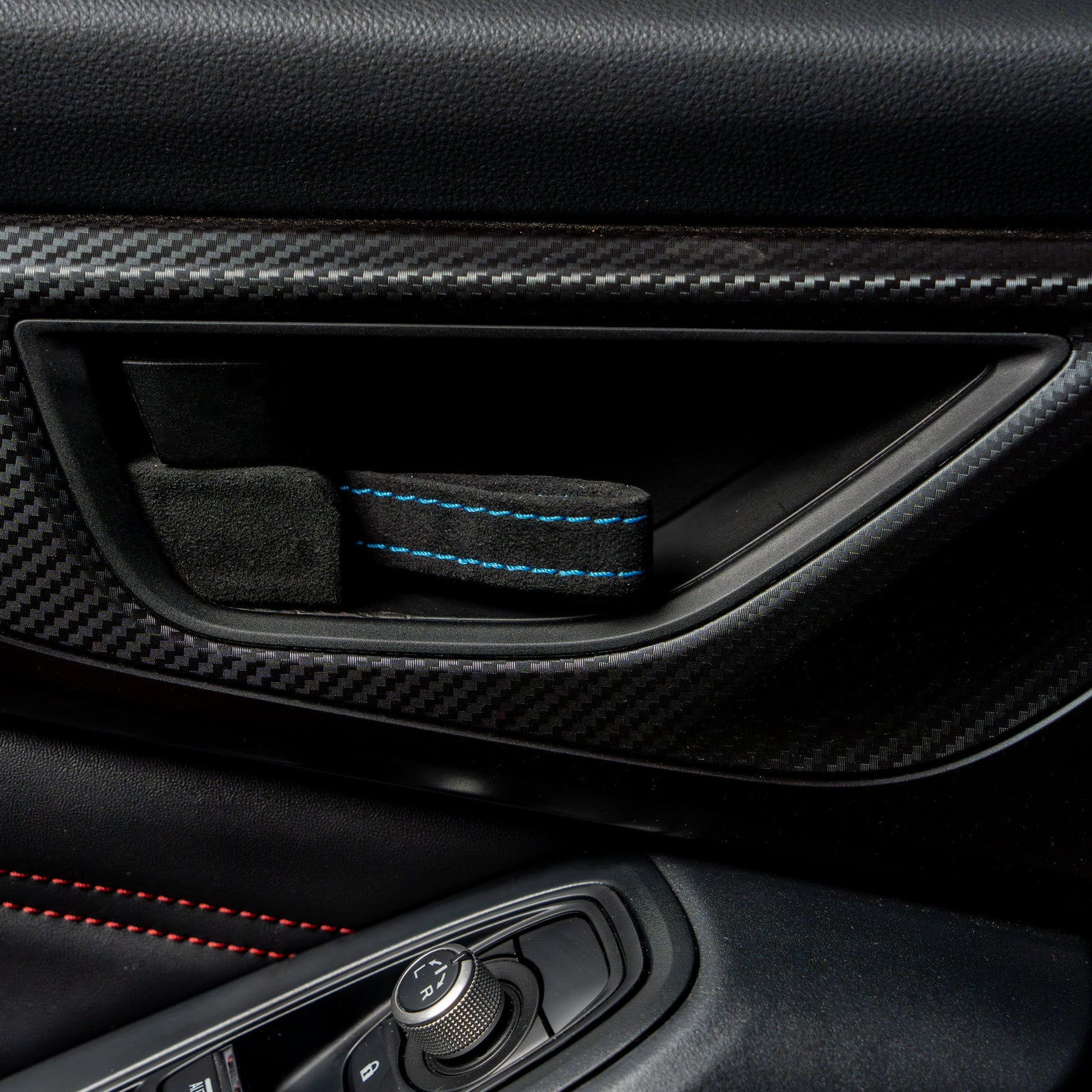 Billetworkz Alcantara Door Pull Strap Kit - Fits Subaru WRX/BRZ/GR86/Ascent (2022+), Crosstrek (2018+) & More - Graveyard Performance