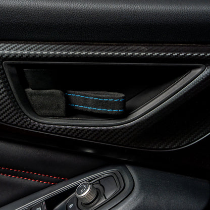 Billetworkz Alcantara Door Pull Strap Kit - Fits Subaru WRX/BRZ/GR86/Ascent (2022+), Crosstrek (2018+) & More