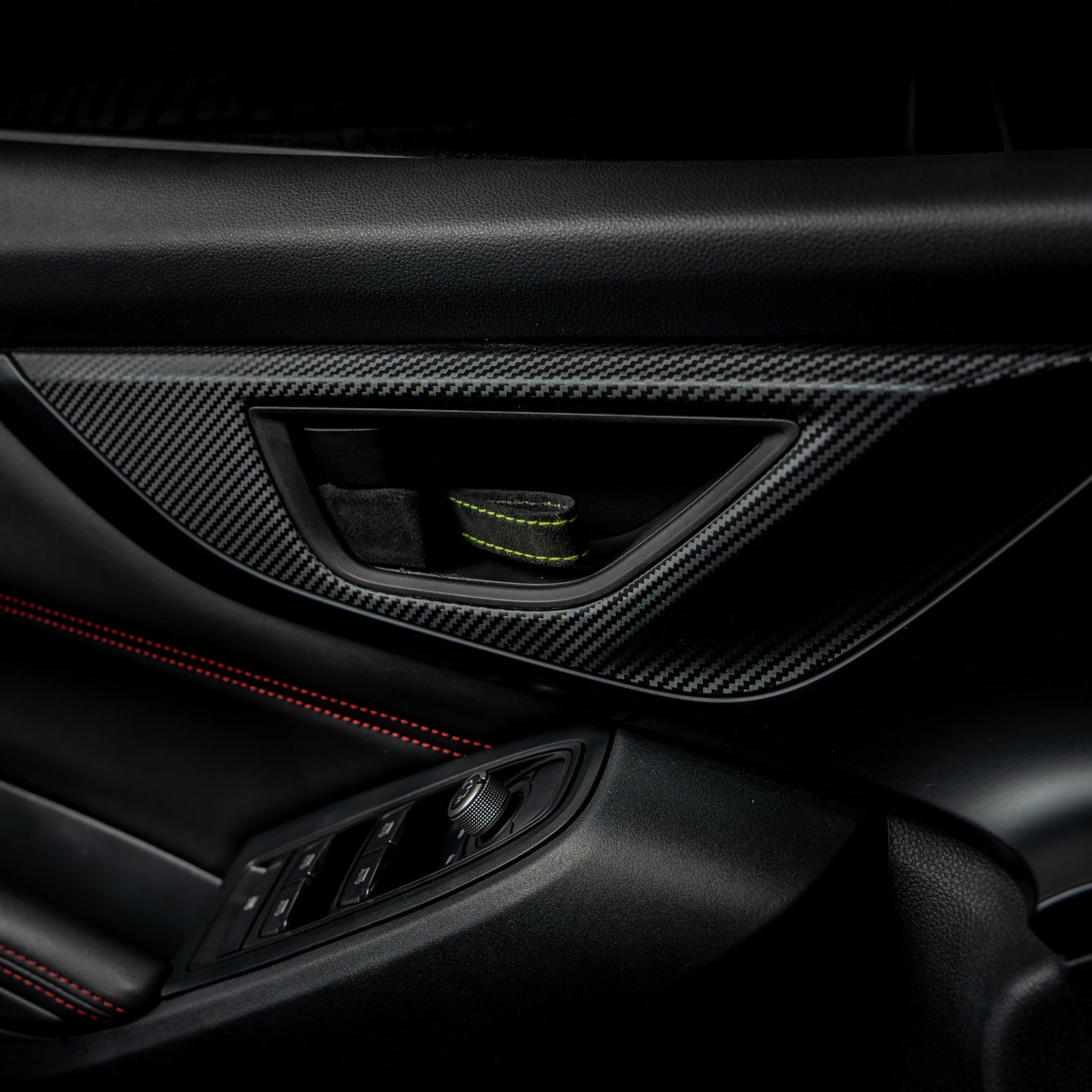 Billetworkz Alcantara Door Pull Strap Kit - Fits Subaru WRX/BRZ/GR86/Ascent (2022+), Crosstrek (2018+) & More