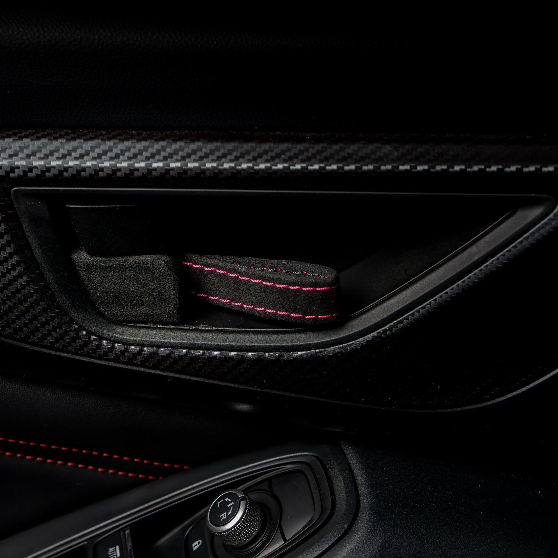 Billetworkz Alcantara Door Pull Strap Kit - Fits Subaru WRX/BRZ/GR86/Ascent (2022+), Crosstrek (2018+) & More - Graveyard Performance