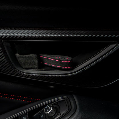 Billetworkz Alcantara Door Pull Strap Kit - Fits Subaru WRX/BRZ/GR86/Ascent (2022+), Crosstrek (2018+) & More