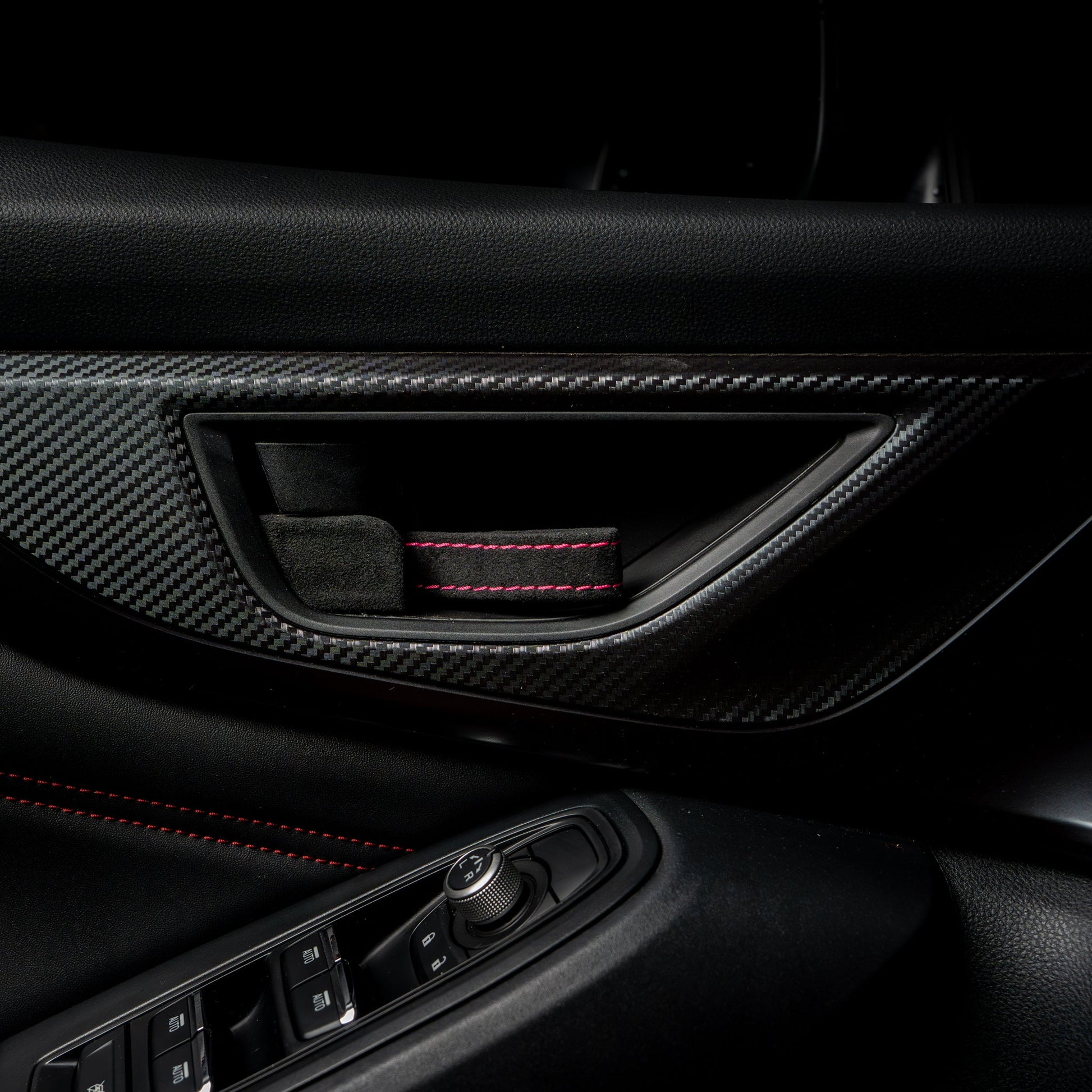 Billetworkz Alcantara Door Pull Strap Kit - Fits Subaru WRX/BRZ/GR86/Ascent (2022+), Crosstrek (2018+) & More - Graveyard Performance
