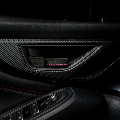 Billetworkz Alcantara Door Pull Strap Kit - Fits Subaru WRX/BRZ/GR86/Ascent (2022+), Crosstrek (2018+) & More - Graveyard Performance