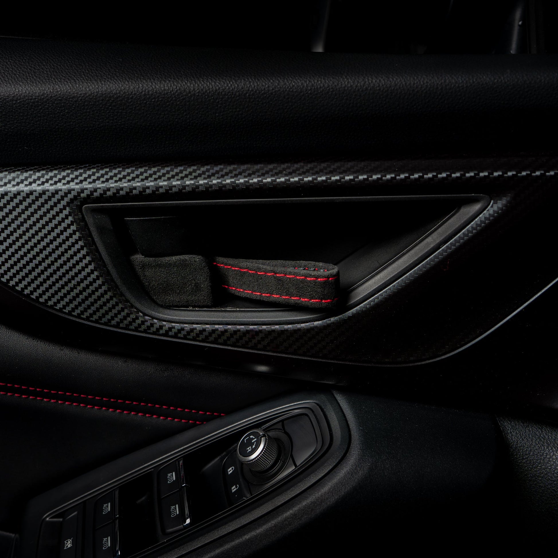 Billetworkz Alcantara Door Pull Strap Kit - Fits Subaru WRX/BRZ/GR86/Ascent (2022+), Crosstrek (2018+) & More - Graveyard Performance