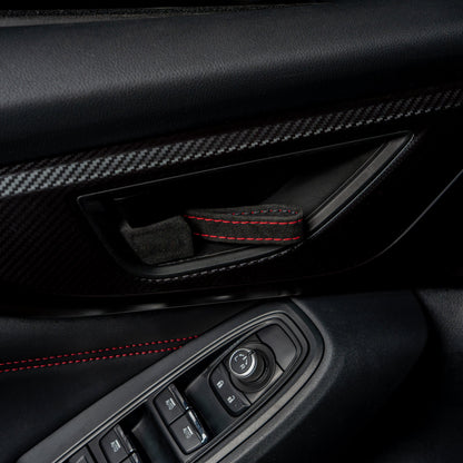 Billetworkz Alcantara Door Pull Strap Kit - Fits Subaru WRX/BRZ/GR86/Ascent (2022+), Crosstrek (2018+) & More