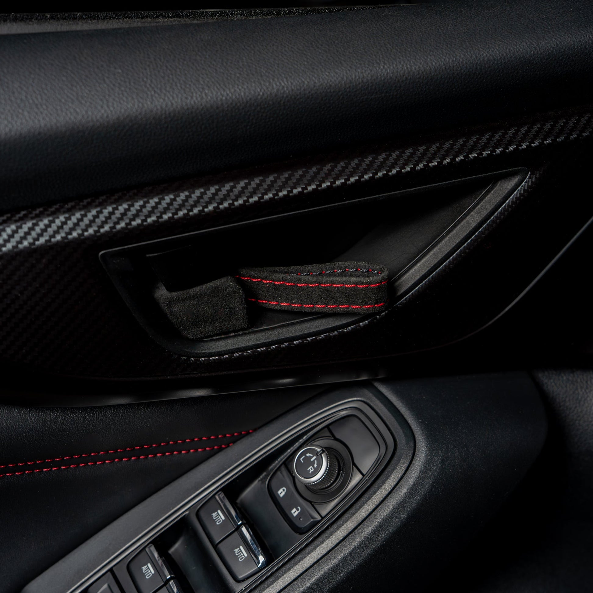 Billetworkz Alcantara Door Pull Strap Kit - Fits Subaru WRX/BRZ/GR86/Ascent (2022+), Crosstrek (2018+) & More - Graveyard Performance
