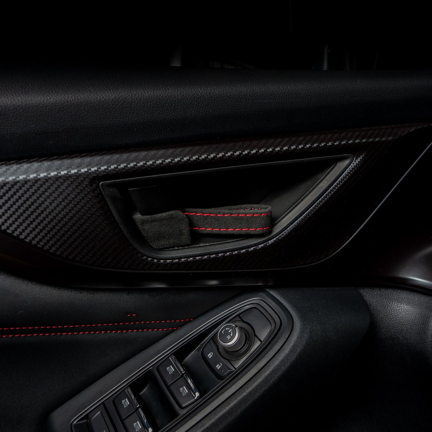 Billetworkz Alcantara Door Pull Strap Kit - Fits Subaru WRX/BRZ/GR86/Ascent (2022+), Crosstrek (2018+) & More - Graveyard Performance