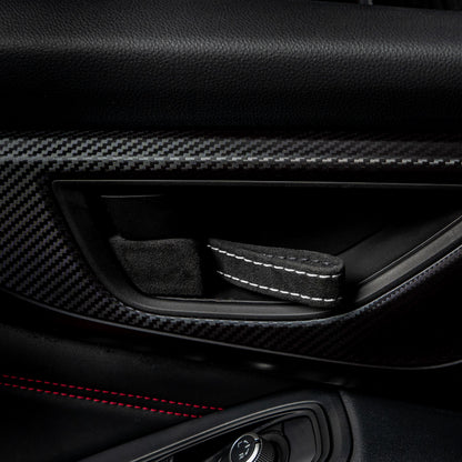 Billetworkz Alcantara Door Pull Strap Kit - Fits Subaru WRX/BRZ/GR86/Ascent (2022+), Crosstrek (2018+) & More - Graveyard Performance
