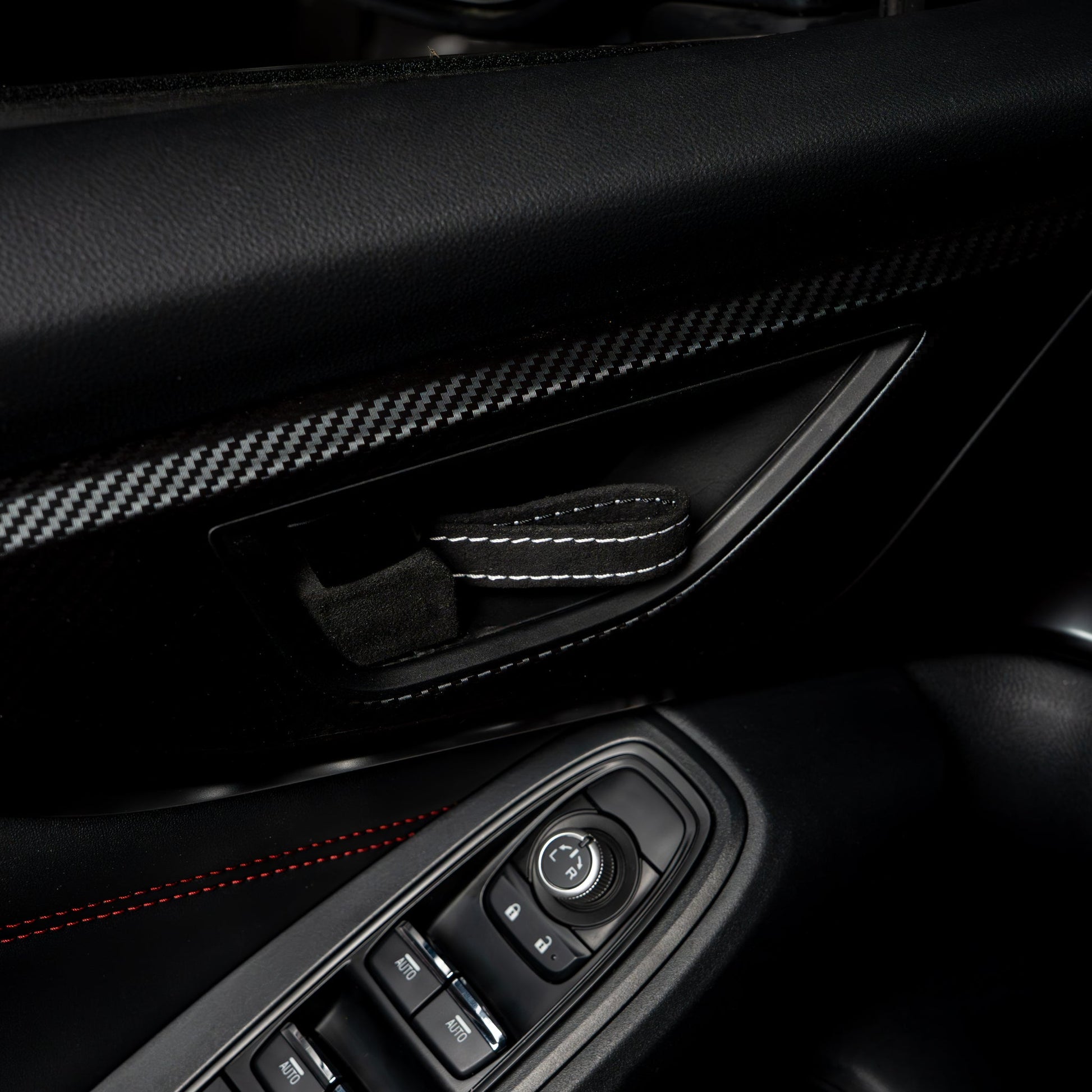 Billetworkz Alcantara Door Pull Strap Kit - Fits Subaru WRX/BRZ/GR86/Ascent (2022+), Crosstrek (2018+) & More - Graveyard Performance