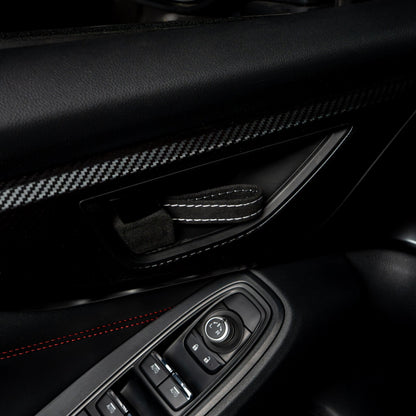 Billetworkz Alcantara Door Pull Strap Kit - Fits Subaru WRX/BRZ/GR86/Ascent (2022+), Crosstrek (2018+) & More