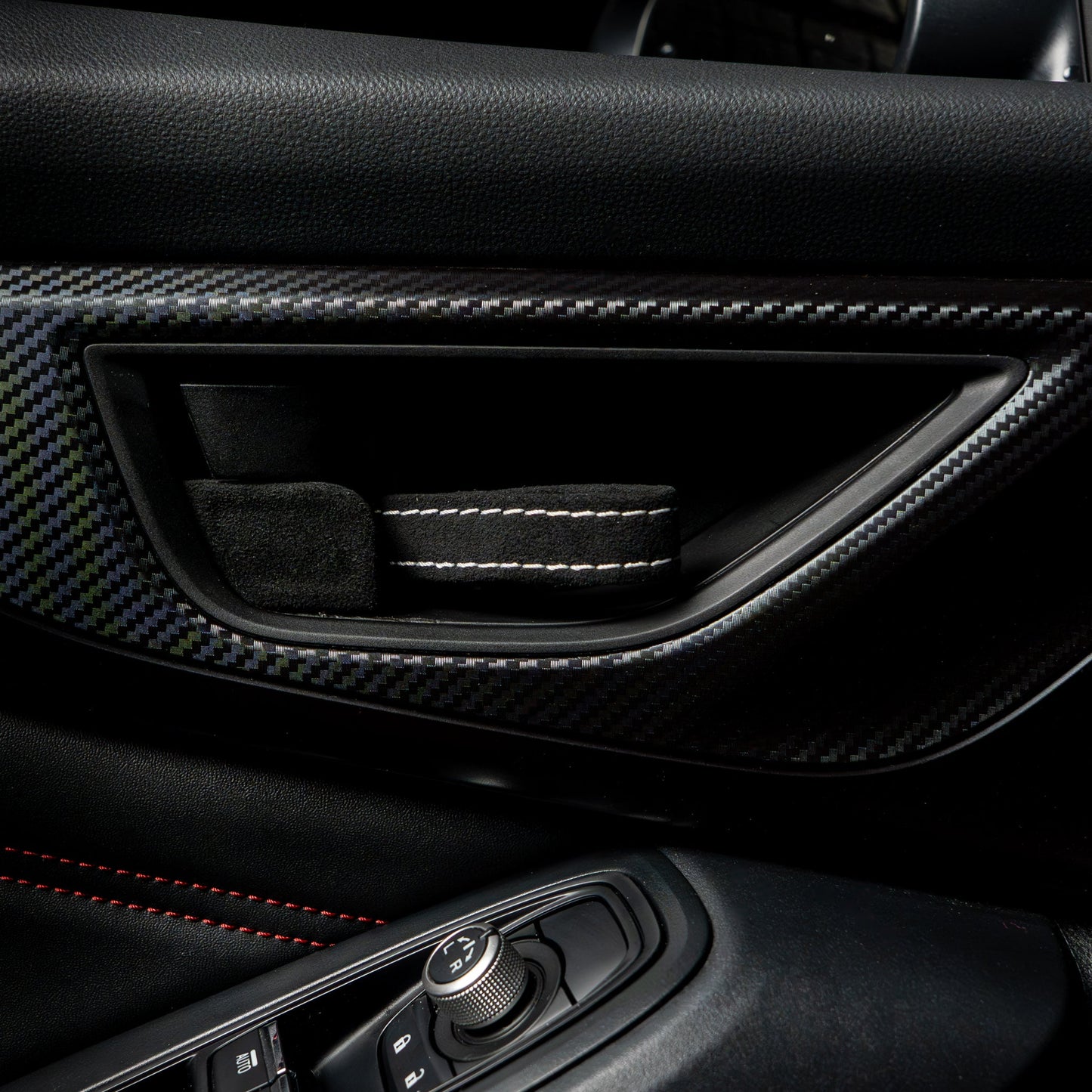 Billetworkz Alcantara Door Pull Strap Kit - Fits Subaru WRX/BRZ/GR86/Ascent (2022+), Crosstrek (2018+) & More - Graveyard Performance