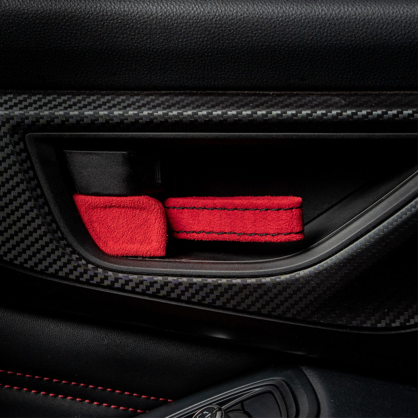 Billetworkz Alcantara Door Pull Strap Kit - Fits Subaru WRX/BRZ/GR86/Ascent (2022+), Crosstrek (2018+) & More