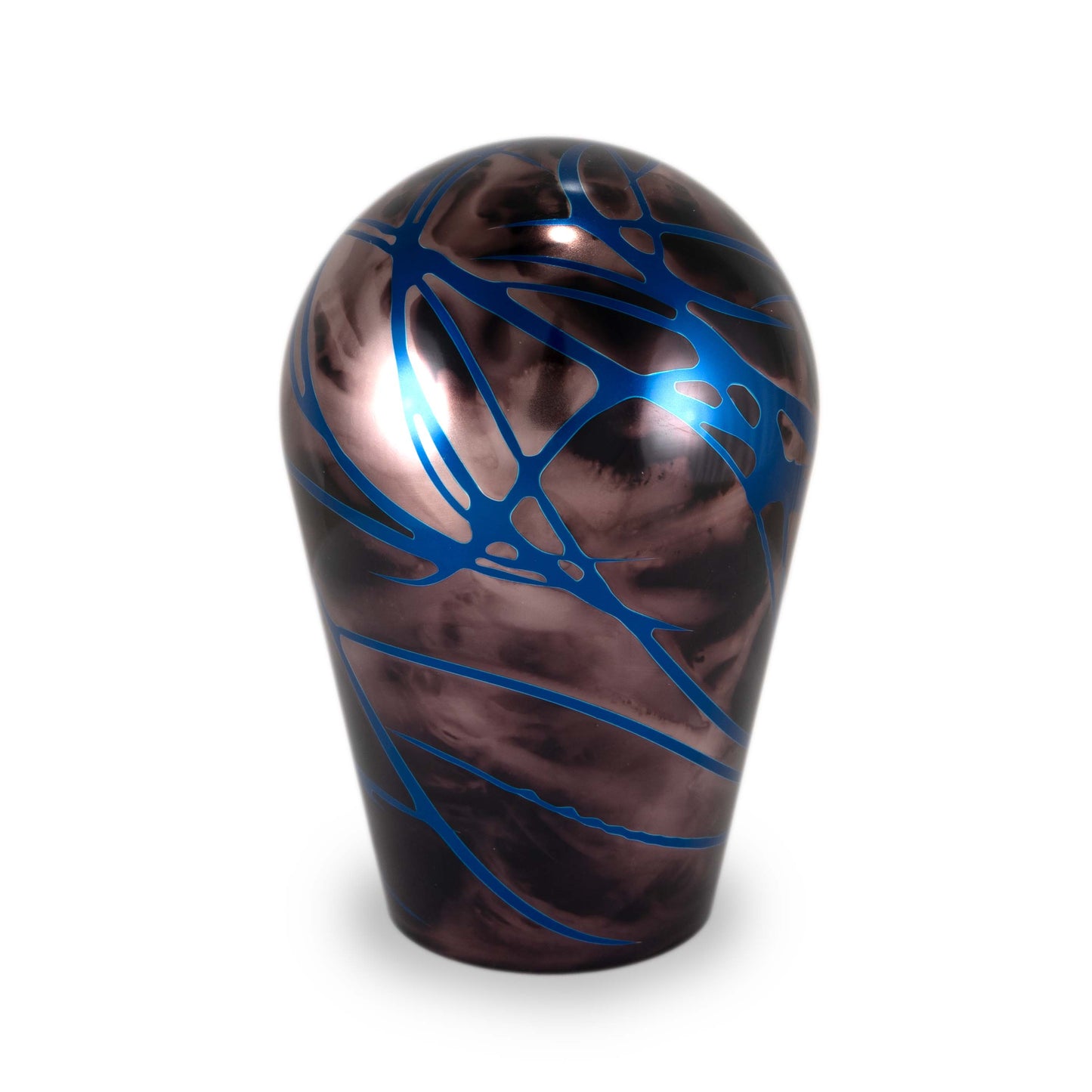 Billetworkz Automatic Shifter - Black Smoke w/ Blue Splash - Fits Subaru CVT: WRX (2022+), Crosstrek (2024), Forester (2025+), Impreza (2024), Legacy/Outback (2015+) - Graveyard Performance