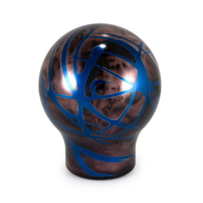 Billetworkz Automatic Shifter - Black Smoke w/ Blue Splash - Fits Subaru CVT: Forester (2019-2024) - Graveyard Performance