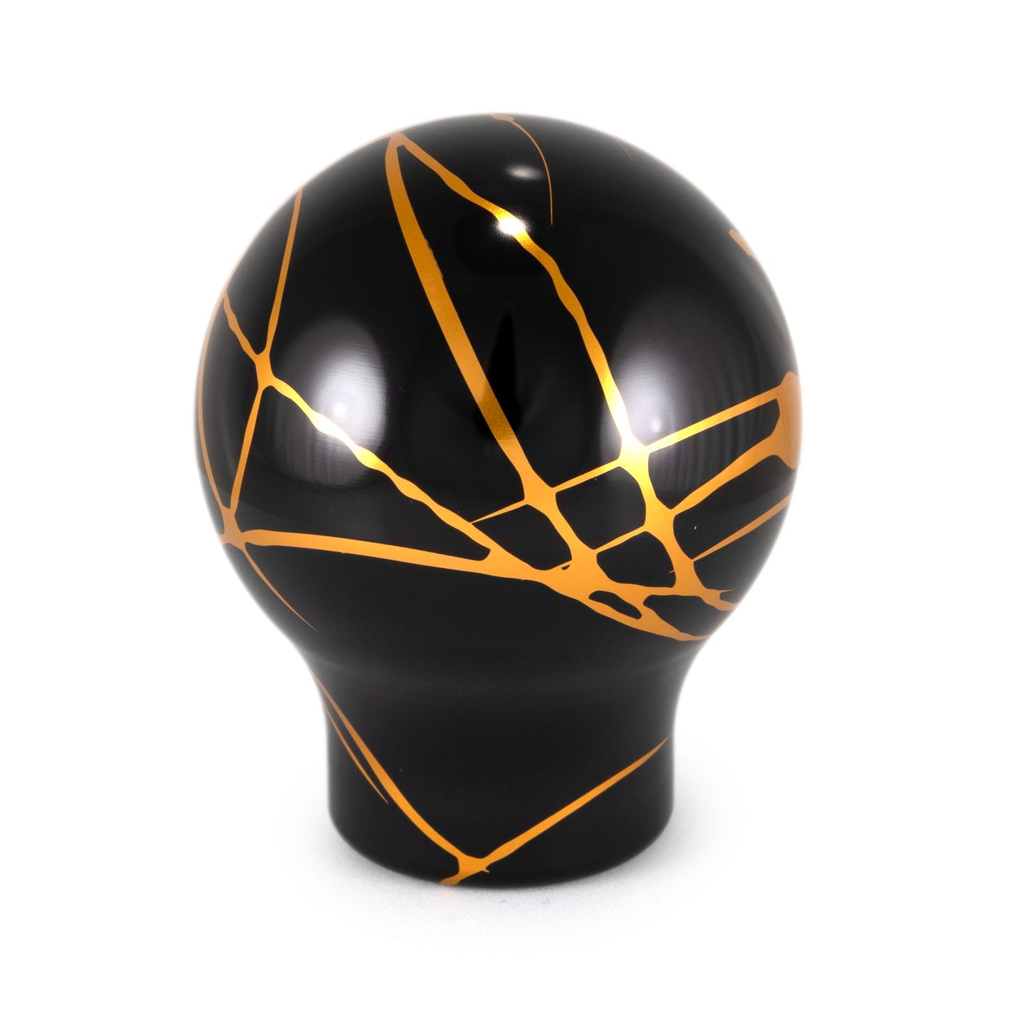 Billetworkz Automatic Shifter - Black w/ Gold Splash - Fits Subaru CVT: WRX (15–21), Crosstrek (13–23), Forester (14–18), Impreza (12–23), Legacy/Outback (10–14) - Graveyard Performance
