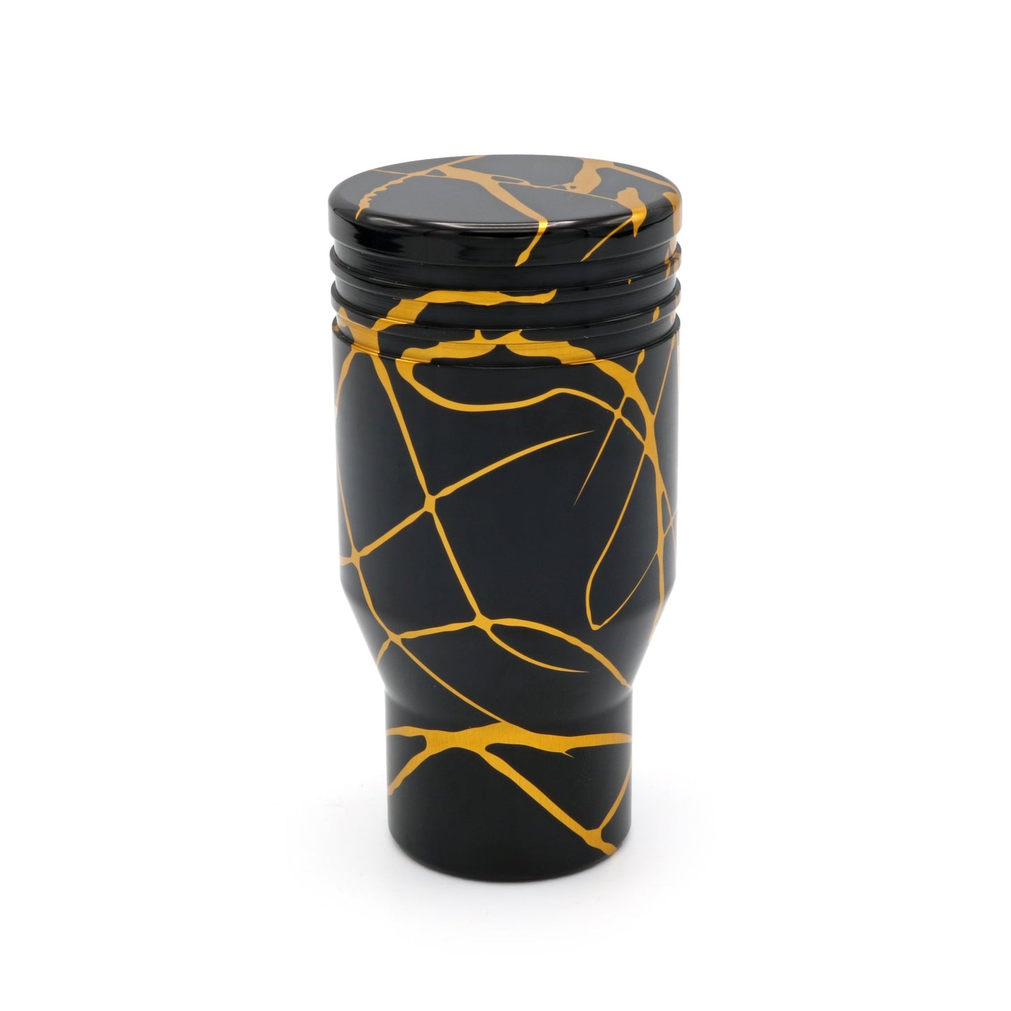 Billetworkz Automatic Shifter - Black w/ Gold Splash - Fits Subaru CVT: WRX (15–21), Crosstrek (13–23), Forester (14–18), Impreza (12–23), Legacy/Outback (10–14) - Graveyard Performance