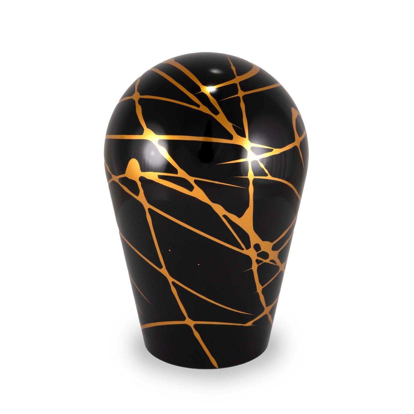 Billetworkz Automatic Shifter - Black w/ Gold Splash - Fits Subaru CVT: WRX (15–21), Crosstrek (13–23), Forester (14–18), Impreza (12–23), Legacy/Outback (10–14) - Graveyard Performance