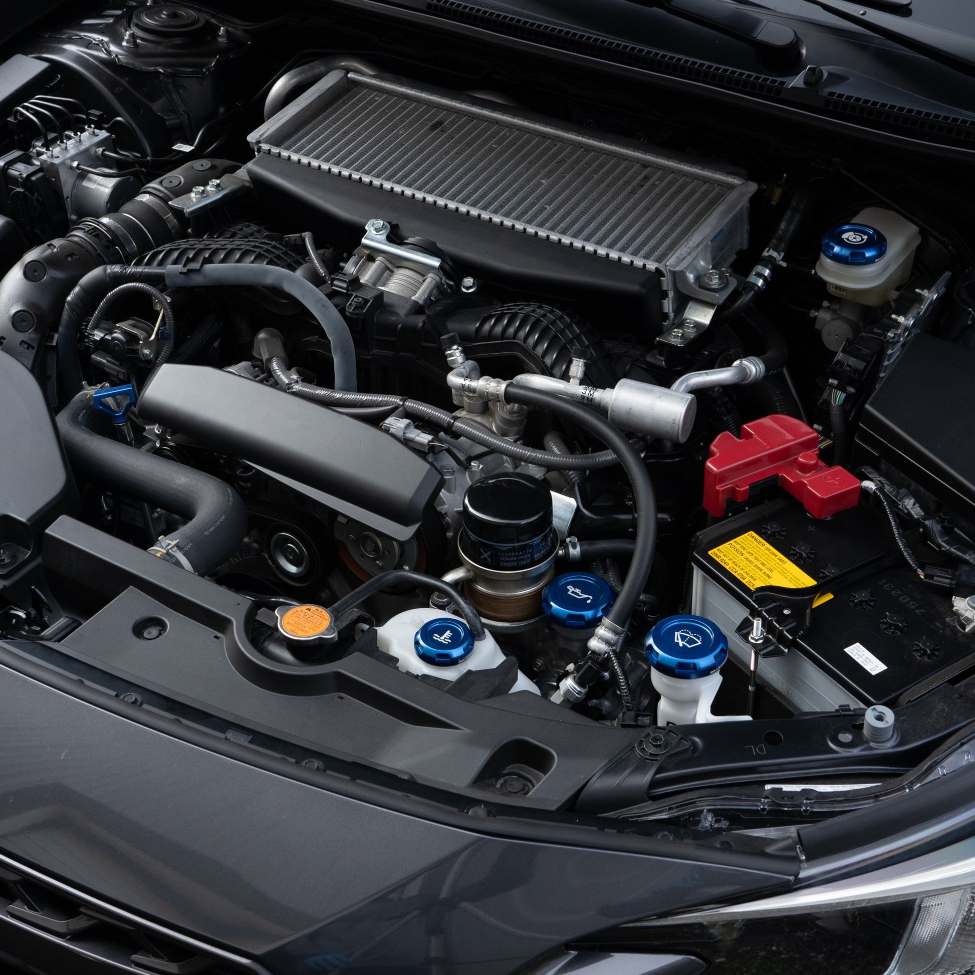 Billetworkz Engine Bay Caps - Subaru WRX 2015-2021 & 2022+ - Graveyard Performance