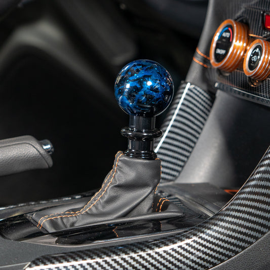 Billetworkz Automatic Shifter - Blue Cosmic Space - Fits Subaru CVT: WRX (15–21), Crosstrek (13–23), Forester (14–18), Impreza (12–23), Legacy/Outback (10–14) - Graveyard Performance