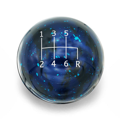 Billetworkz Cosmic Space Shift Knob - 6 Speed Standard Engraving for Subaru - Graveyard Performance