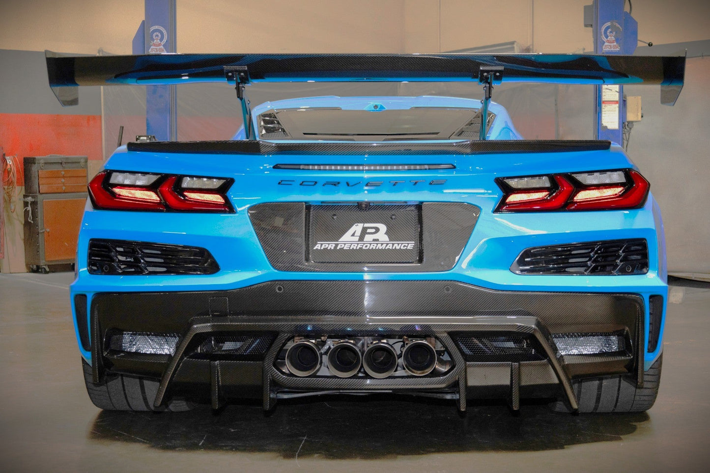 Carbon Fiber Rear Diffuser Chevrolet Corvette C8 Z06, ERAY, ZR1, Grand Sport