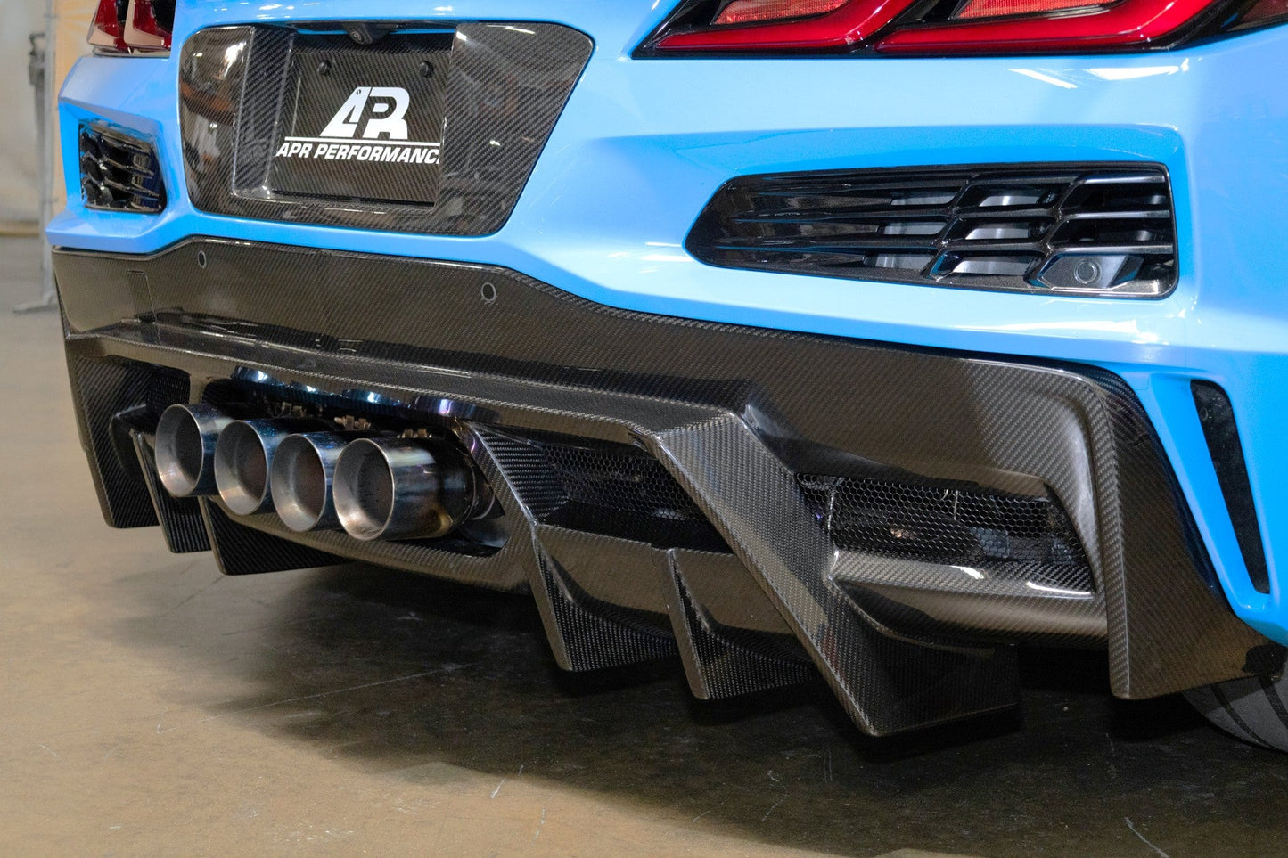 Carbon Fiber Rear Diffuser Chevrolet Corvette C8 Z06, ERAY, ZR1, Grand Sport