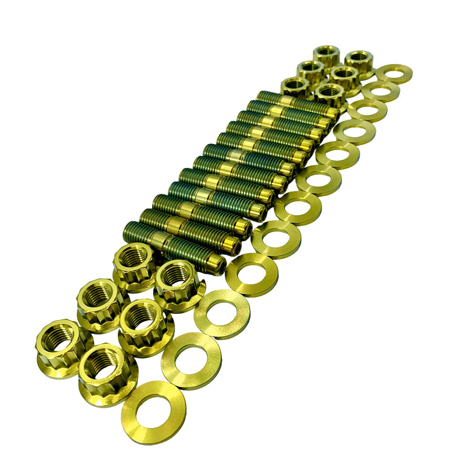 JDC Titanium Exhaust Manifold Stud Kit (MK4 Supra) - Graveyard Performance