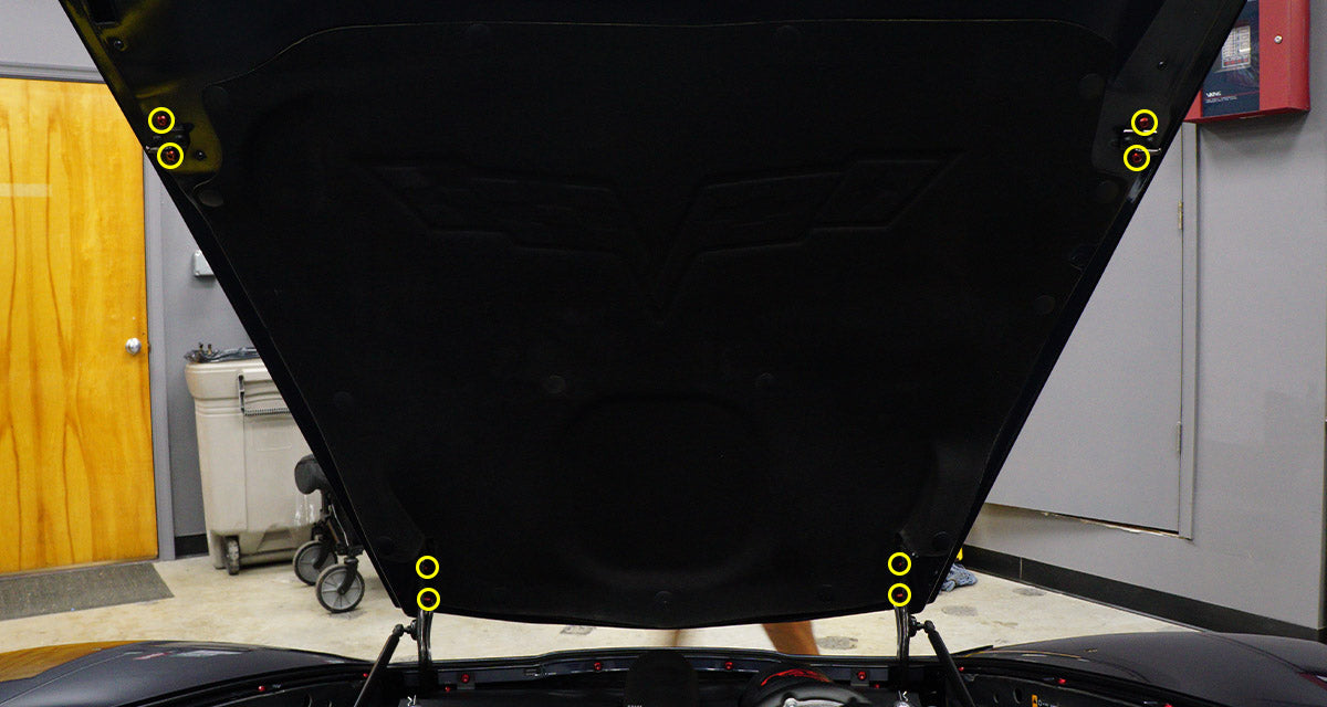 Titanium Hardware Hood Kit - Chevrolet Corvette C6 (2005-2013) - Graveyard Performance