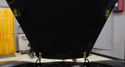 Titanium Hardware Hood Kit - Chevrolet Corvette C6 (2005-2013) - Graveyard Performance