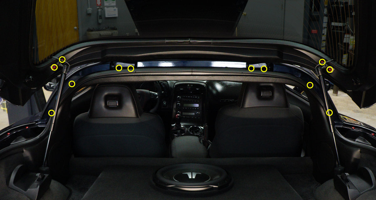 Titanium Hardware Trunk Kit - Chevrolet Corvette C6 (2005-2013)
