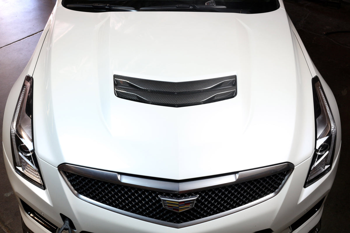 APR Performance Cadillac ATS-V Carbon Fiber Hood Vent 2016-2019