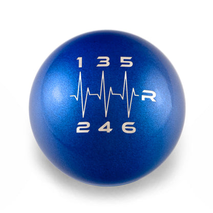 Billetworkz Weighted Shift Knob - 6 Speed Heartbeat Engraving for Subaru - Graveyard Performance