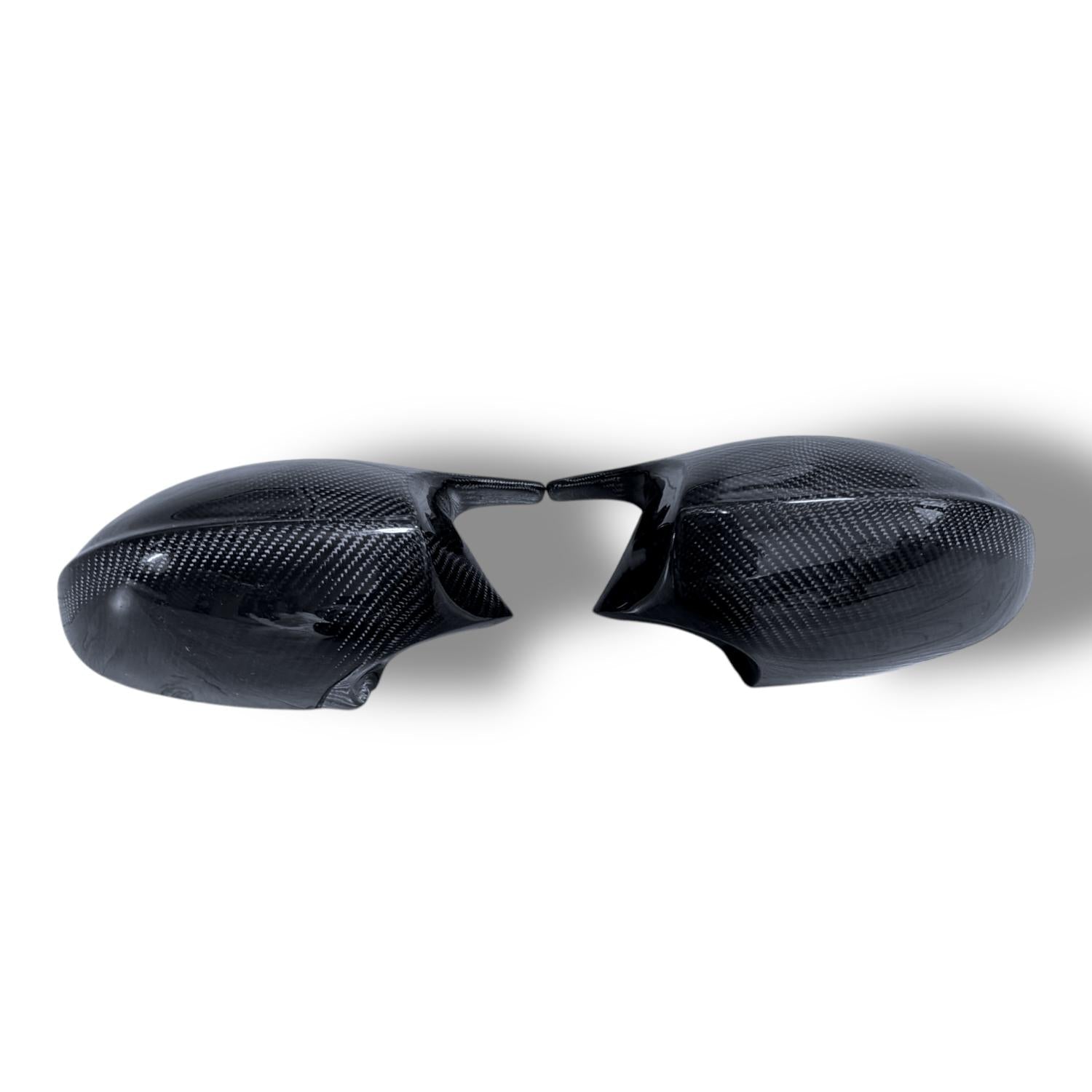 Carbon Fiber M Style Mirror Caps - BMW 2007-2010 PRE-LCI E9X M3 & 2011 E82 1M - Graveyard Performance