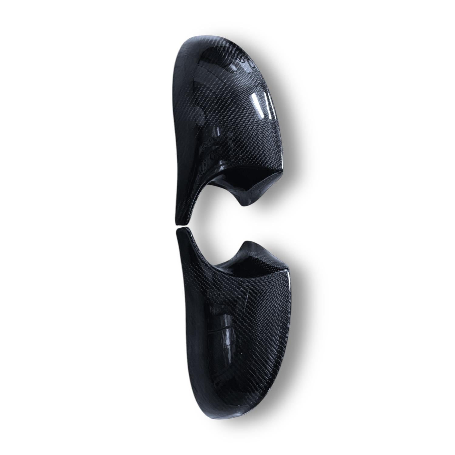 Carbon Fiber M Style Mirror Caps - BMW 2007-2010 PRE-LCI E9X M3 & 2011 E82 1M - Graveyard Performance