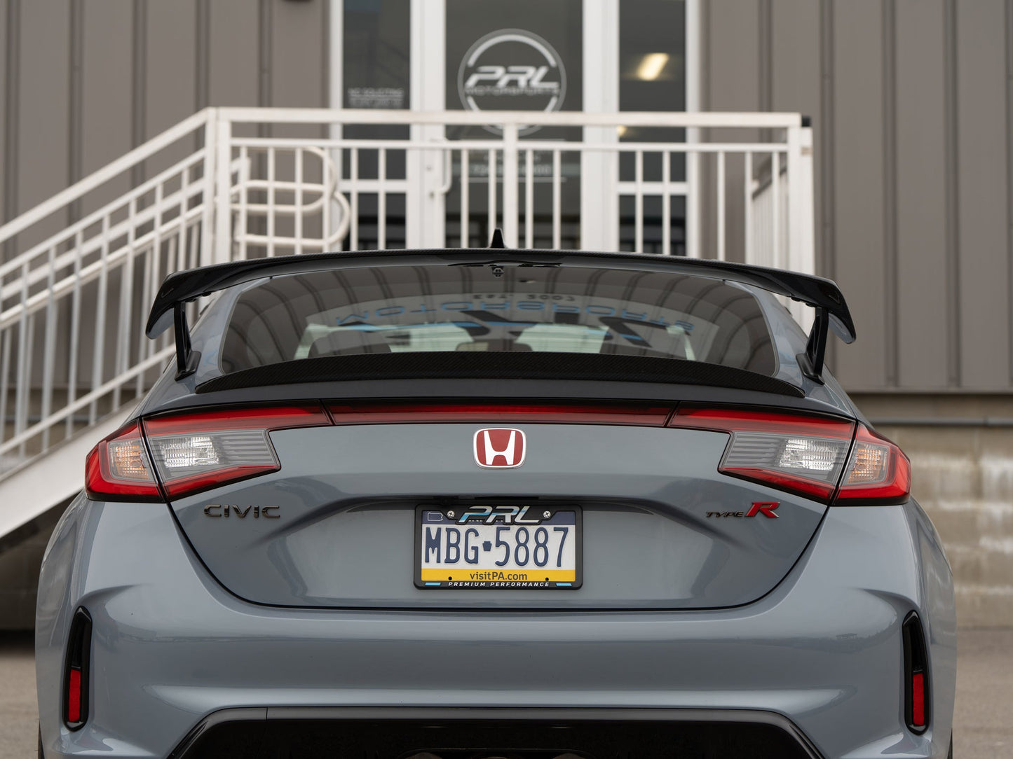 OLM Carbon Fiber Wing Type 1 (Top Only) - 2023-25 Honda Civic Type R - Graveyard Performance