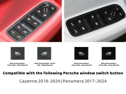 AutoTecknic Replacement Interior Window Switch Button - Porsche - Graveyard Performance