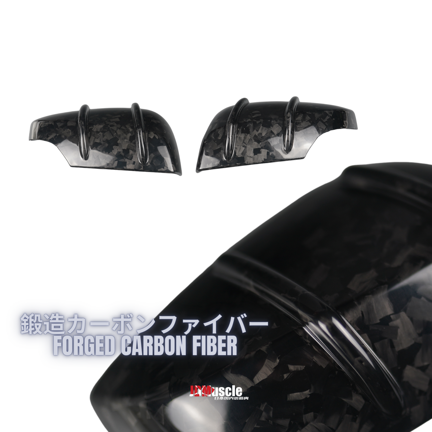JDMuscle [15-21 WRX/STI] Tanso RAR Style Carbon Fiber Side Mirror Covers/Replacement with Turn Signal