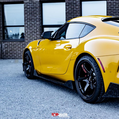 JDMuscle Tanso Carbon Fiber AM Style Side Skirt for 2020+ Toyota Supra - Graveyard Performance