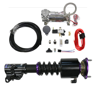 D2 Racing RS Coilovers w/ Front Air Cups + Gold Tankless Control System 00-05 Dodge Neon
