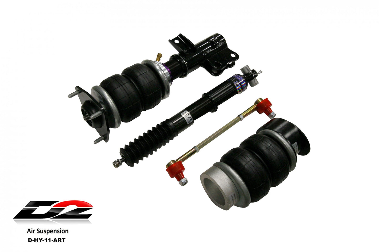 D2 Racing Air Struts w/ VERA Evo Bluetooth Management 08+ Hyundai Genesis Coupe