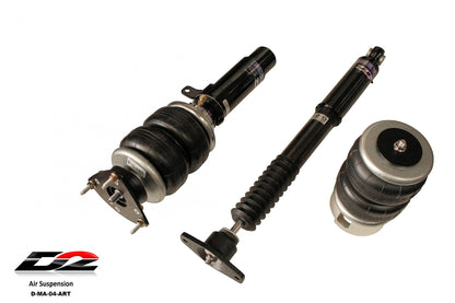 D2 Racing Air Struts w/ VERA Evo Bluetooth Management 10-13 Mazda 3 12-18 Ford Focus 13-18 Ford C-Max FWD - Graveyard Performance