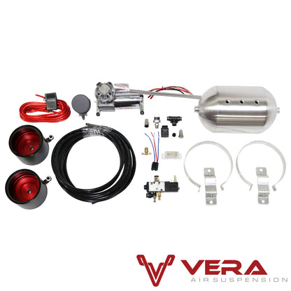 D2 Racing RS Coilovers w/ Front Air Cups + Gold Control System 00-07 Mercedes Benz C Class AWD - Graveyard Performance