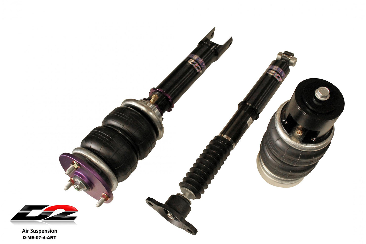 D2 Racing Air Struts w/ VERA Evo Bluetooth Management 15-21 Mercedes Benz C Class RWD