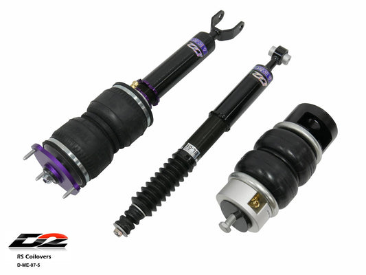 D2 Racing Air Struts w/ VERA Evo Bluetooth Management 03-09 Mercedes Benz E Class RWD