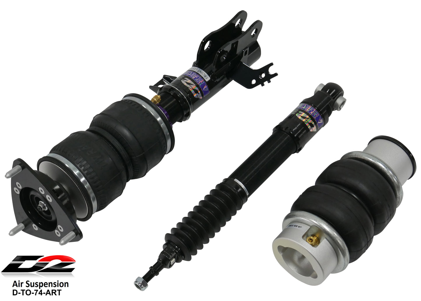 D2 Racing Air Struts 17+ Toyota C-HR 19+ Lexus UX FWD - Graveyard Performance