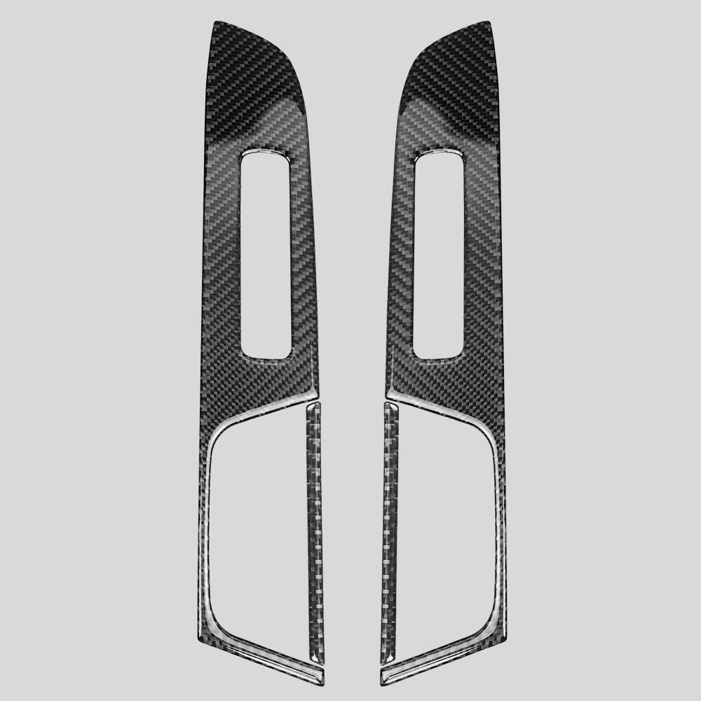 JDMuscle [18-21 WRX/STI] P&S Series Carbon Fiber Front Door Switch Panel and Rear Door Switch Panel
