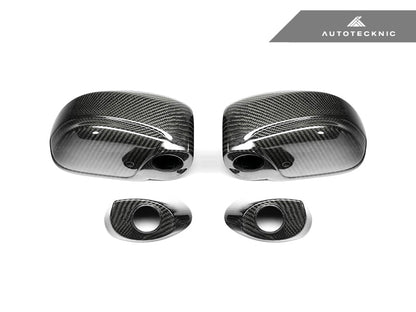 AutoTecknic Replacement Dry Carbon Mirror Covers - Nissan R35 GTR - Graveyard Performance