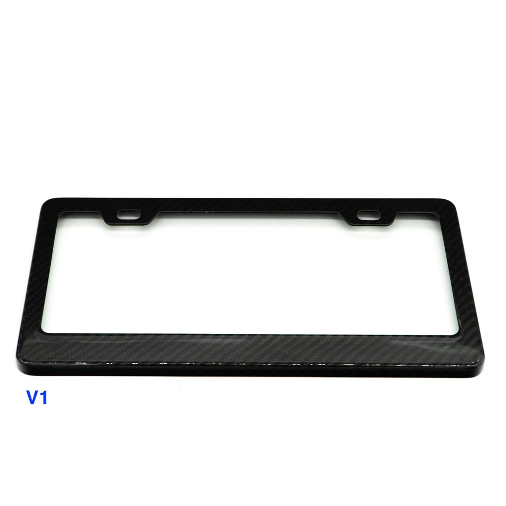 JDC Dry Carbon Fiber License Plate Frames (Gloss, Matte, & Forged) - Graveyard Performance